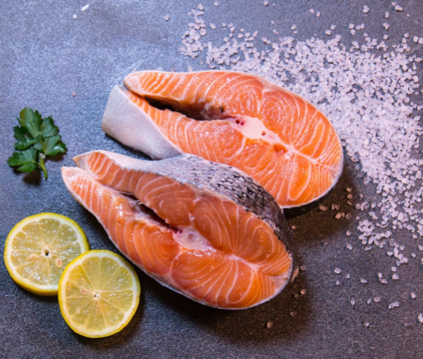 SALMON FISH SLICES - சல்மன்மீன் துண்டுகள்‌ - 2Slices=1Lb~சராசரி (Per/Lb)